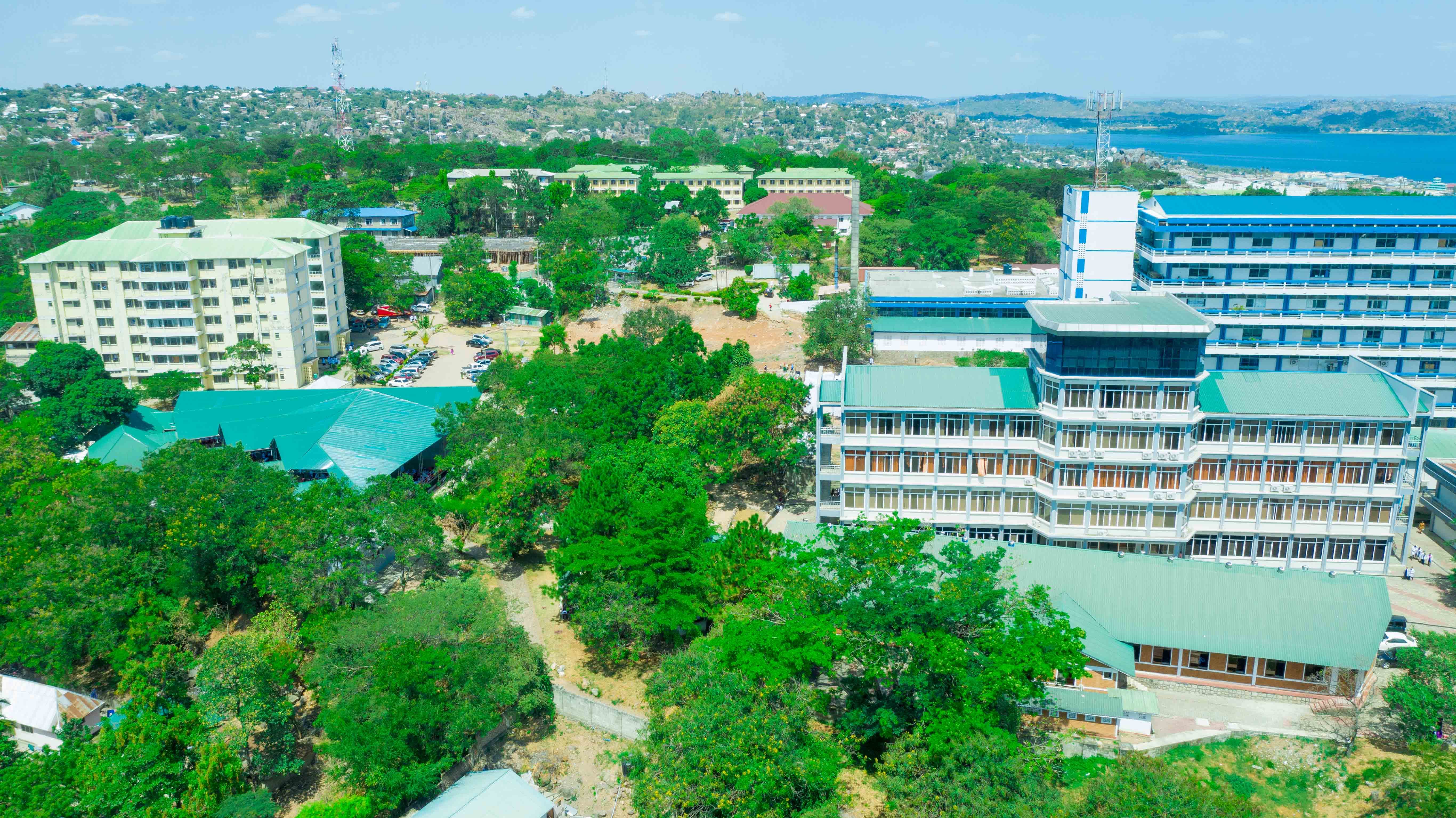 On-campus residence — study lounge